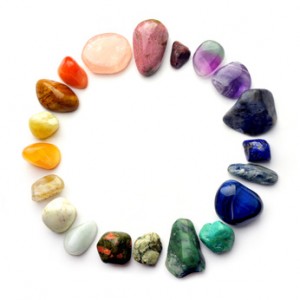 Semiprecious gemstones - round color spectrum