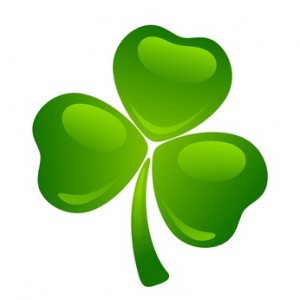 Green shamrock. Vector eps-10.